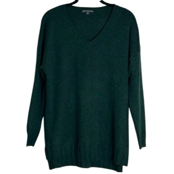 Adrianna Papell V-Neck Hunter Green Long Sweater in S - Picture 1 of 8